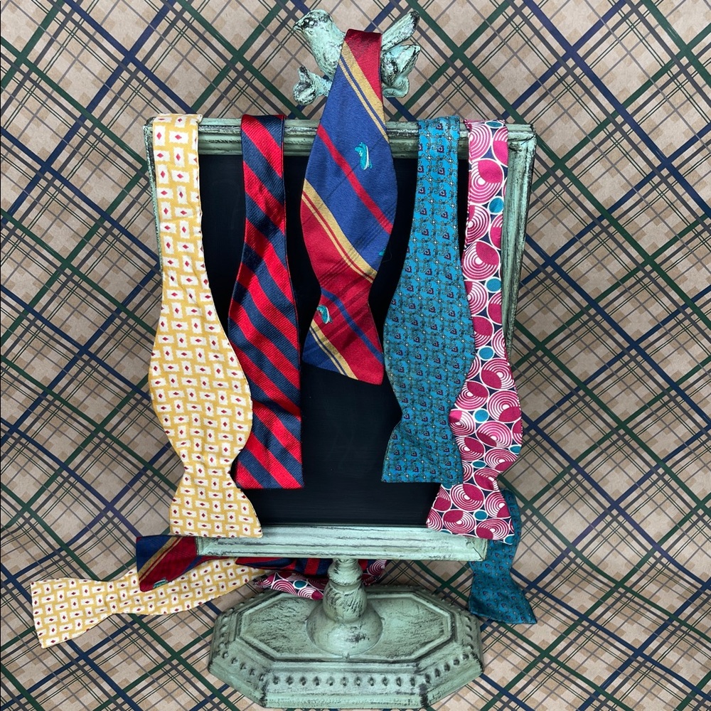 Silk Tie Bundle - Red, Blue, Yellow, Teal, Pink